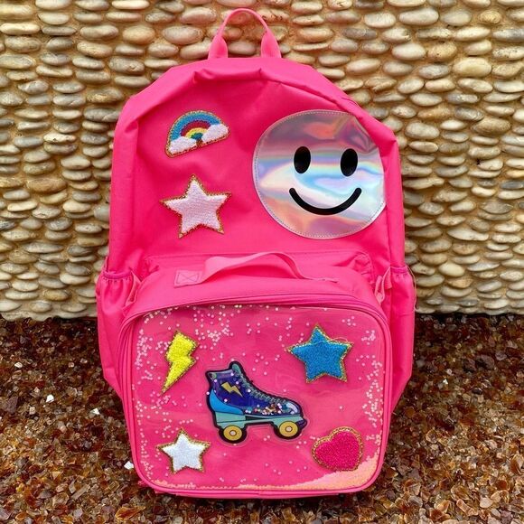 New NWT Office Depot Girls Pink Roller Skate School Backpack & Lunch Box Set - Picture 7 of 11